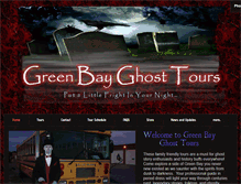 Tablet Screenshot of greenbayghosttours.com
